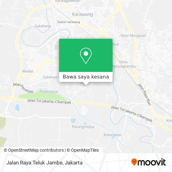 Peta Jalan Raya Teluk Jambe