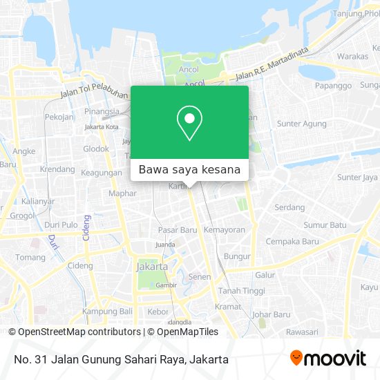 Peta No. 31 Jalan Gunung Sahari Raya