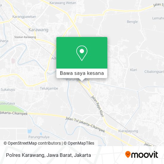 Peta Polres Karawang, Jawa Barat