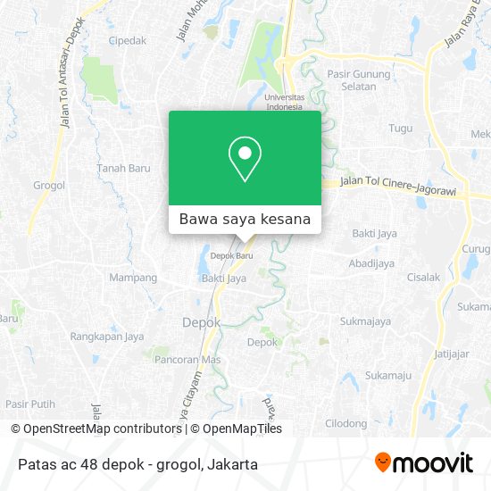 Peta Patas ac 48 depok - grogol