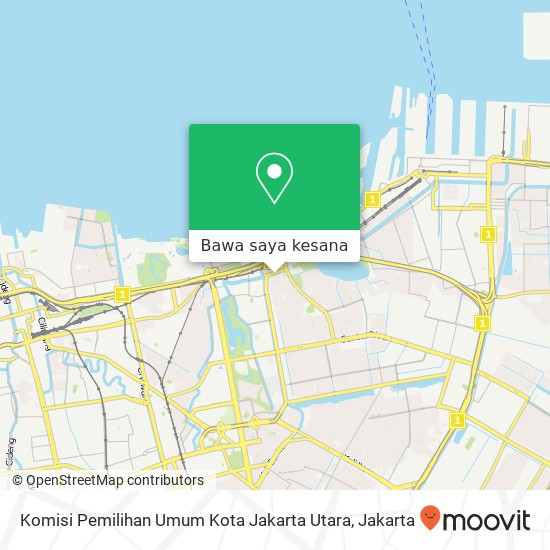 Peta Komisi Pemilihan Umum Kota Jakarta Utara