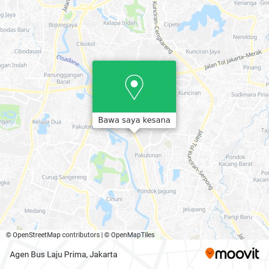 Peta Agen Bus Laju Prima