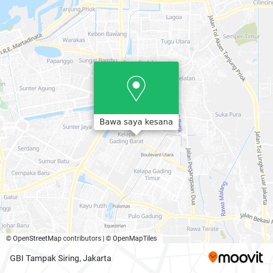 Peta GBI Tampak Siring