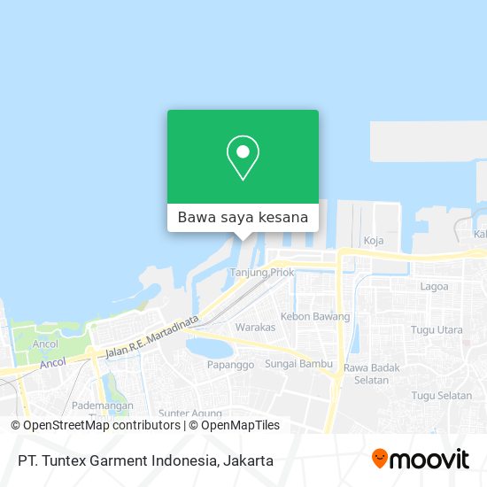 Peta PT. Tuntex Garment Indonesia