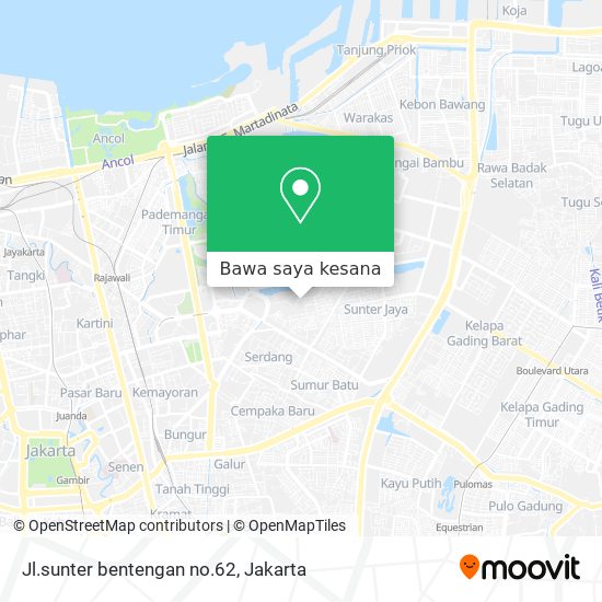 Peta Jl.sunter bentengan no.62