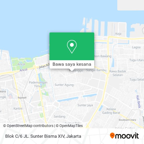 Peta Blok C/6 JL. Sunter Bisma XIV