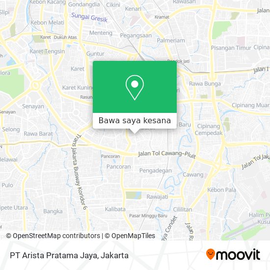 Peta PT Arista Pratama Jaya