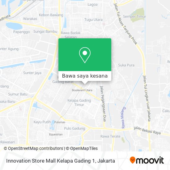 Peta Innovation Store  Mall Kelapa Gading 1