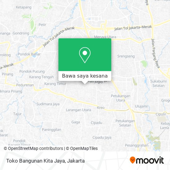 Peta Toko Bangunan Kita Jaya