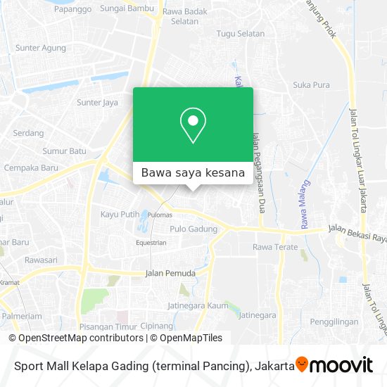 Peta Sport Mall Kelapa Gading (terminal Pancing)