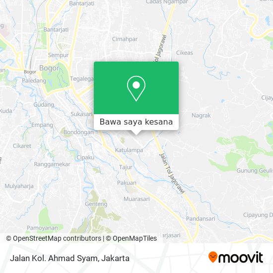 Peta Jalan Kol. Ahmad Syam