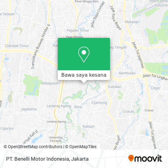 Peta PT. Benelli Motor Indonesia