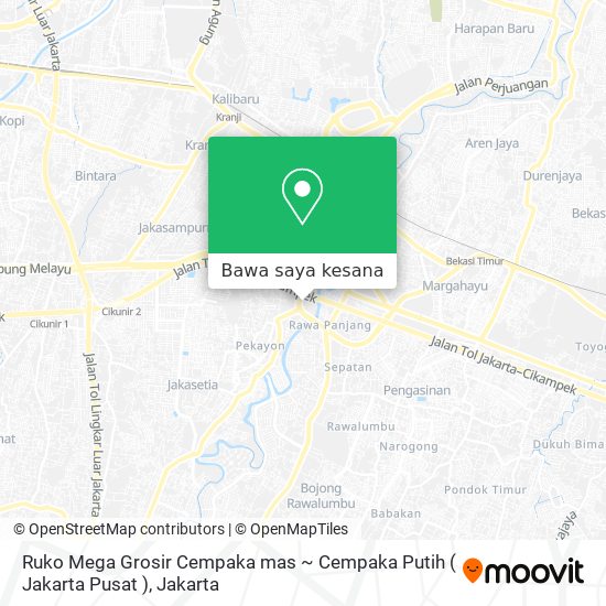 Peta Ruko Mega Grosir Cempaka mas ~ Cempaka Putih ( Jakarta Pusat )