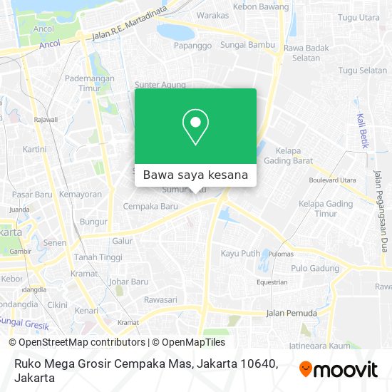 Peta Ruko Mega Grosir Cempaka Mas, Jakarta 10640