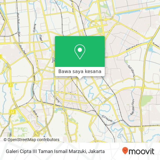 Peta Galeri Cipta III Taman Ismail Marzuki