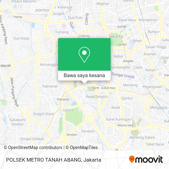 Peta POLSEK METRO TANAH ABANG