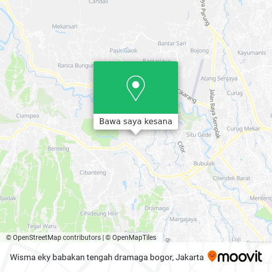 Peta Wisma eky babakan tengah dramaga bogor