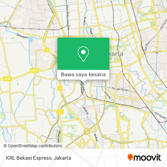 Peta KRL Bekasi Express