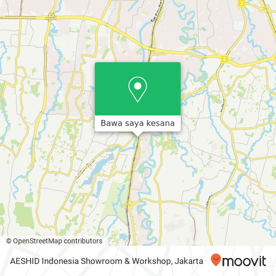 Peta AESHID Indonesia Showroom & Workshop