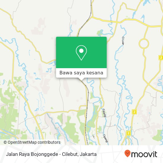 Peta Jalan Raya Bojonggede - Cilebut