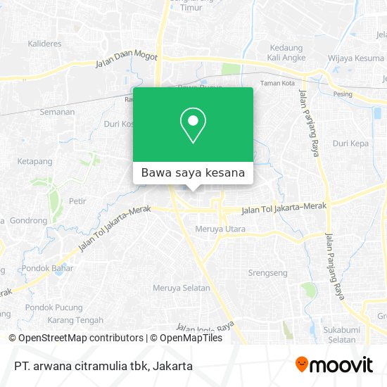 Peta PT. arwana citramulia tbk