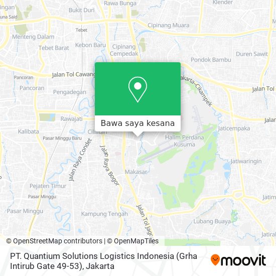 Peta PT. Quantium Solutions Logistics Indonesia (Grha Intirub Gate 49-53)