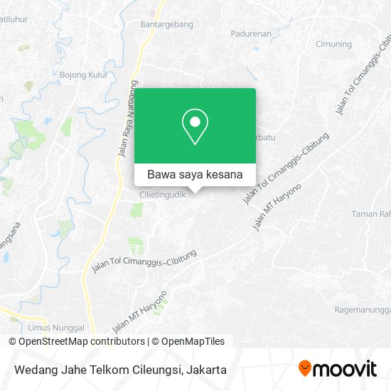 Peta Wedang Jahe Telkom Cileungsi