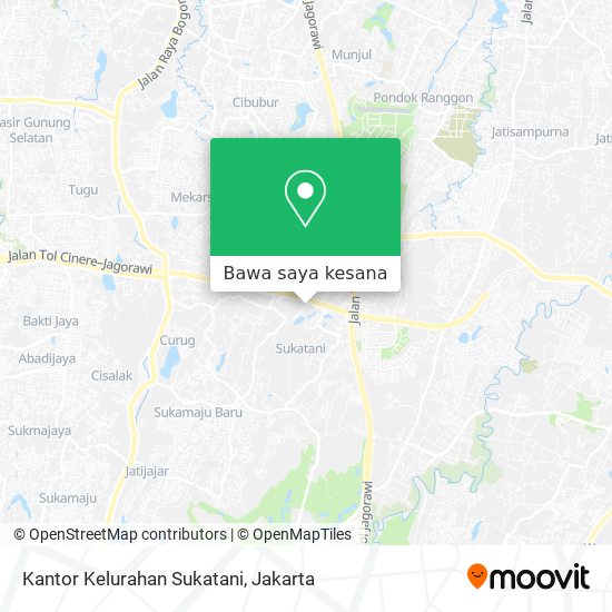 Peta Kantor Kelurahan Sukatani
