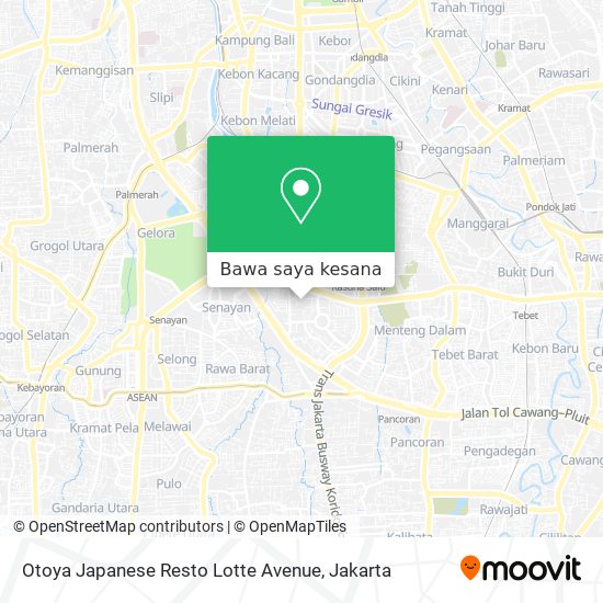 Peta Otoya Japanese Resto Lotte Avenue