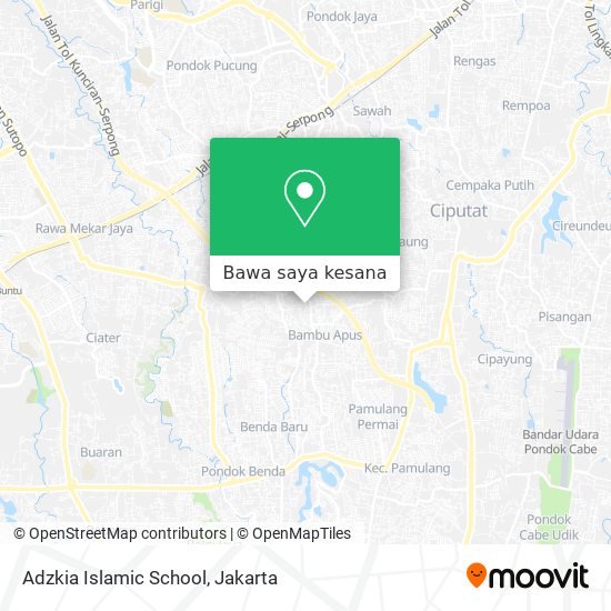 Peta Adzkia Islamic School