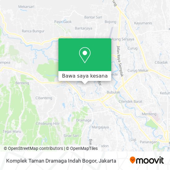Peta Komplek Taman Dramaga Indah Bogor