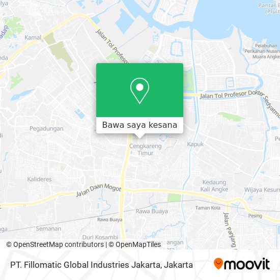 Peta PT. Fillomatic Global Industries Jakarta