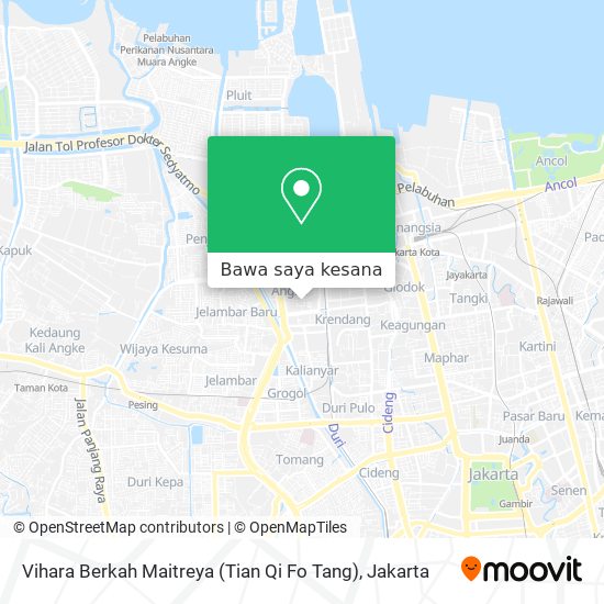Peta Vihara Berkah Maitreya (Tian Qi Fo Tang)