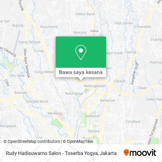 Peta Rudy Hadisuwarno Salon - Toserba Yogya