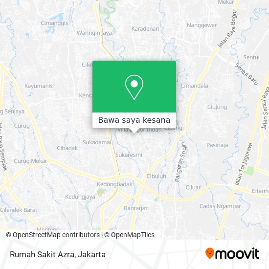 Peta Rumah Sakit Azra