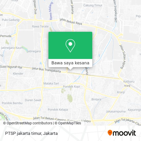 Peta PTSP jakarta timur