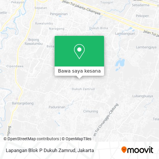 Peta Lapangan Blok P Dukuh Zamrud