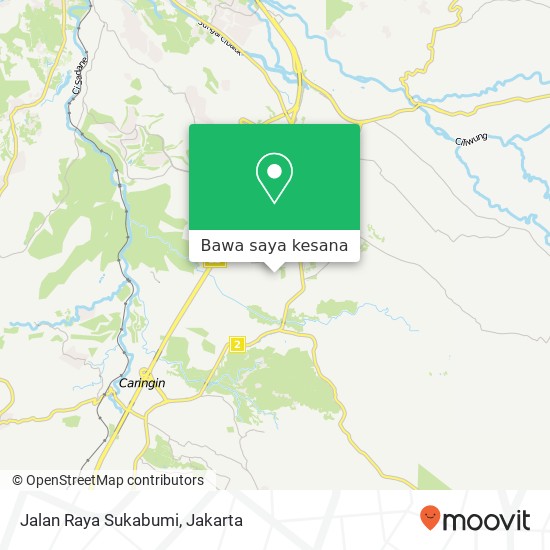 Peta Jalan Raya Sukabumi