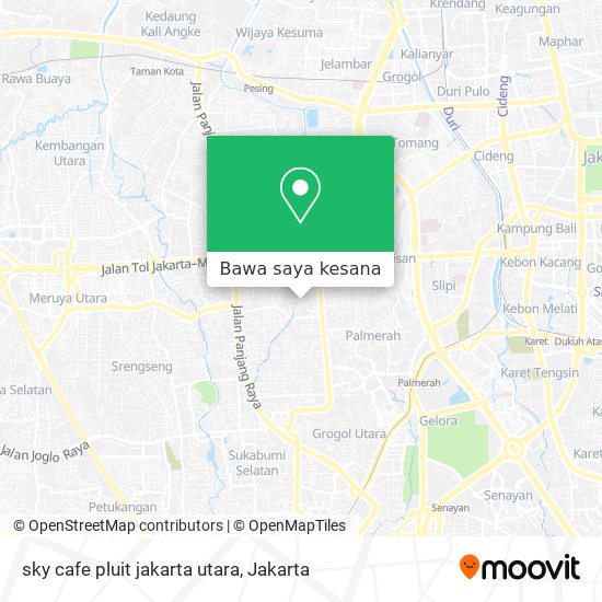 Peta sky cafe pluit jakarta utara