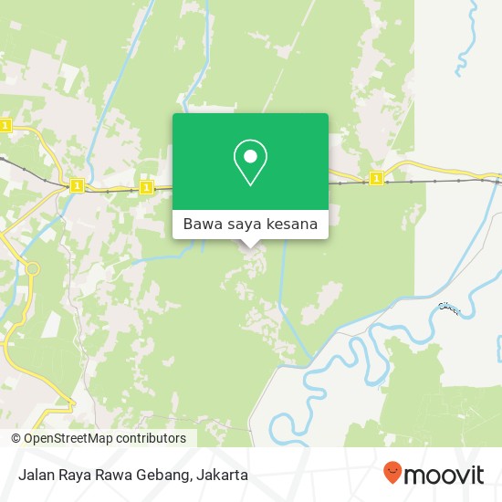 Peta Jalan Raya Rawa Gebang