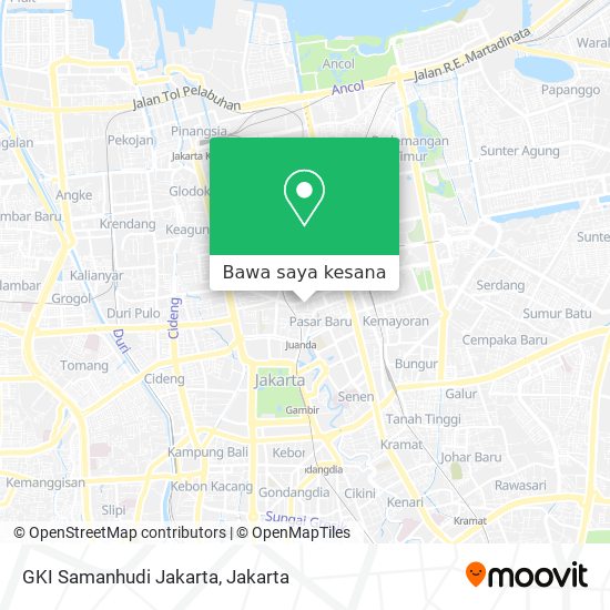 Peta GKI Samanhudi Jakarta