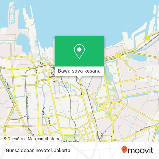 Peta Gunsa depan novotel