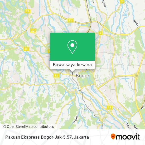 Peta Pakuan Ekspress Bogor-Jak-5.57