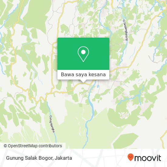 Peta Gunung Salak Bogor