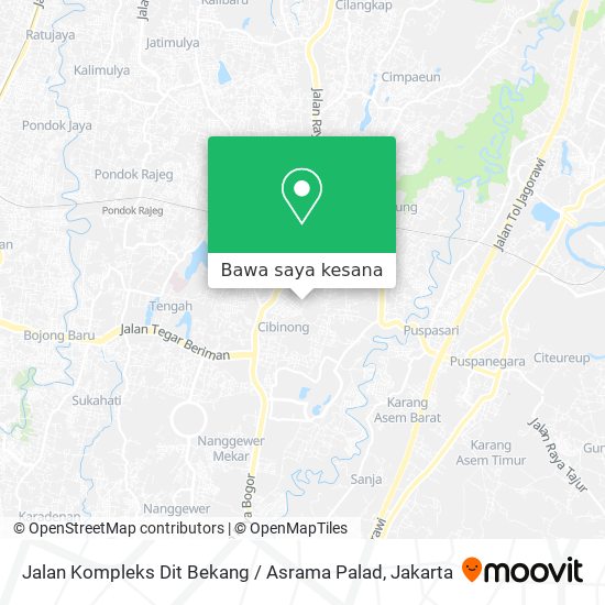 Peta Jalan Kompleks Dit Bekang / Asrama Palad