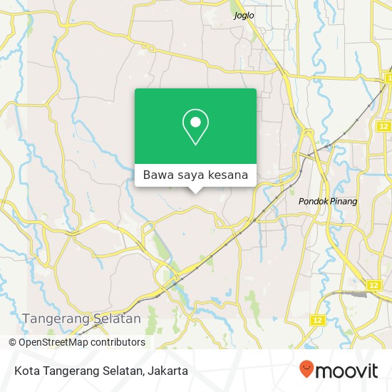 Peta Kota Tangerang Selatan