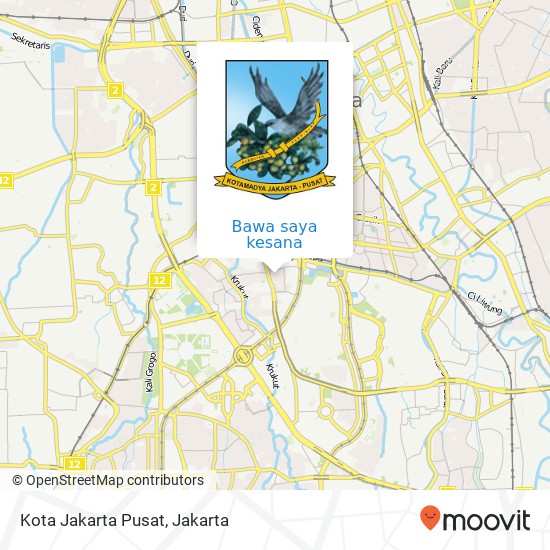 Peta Kota Jakarta Pusat