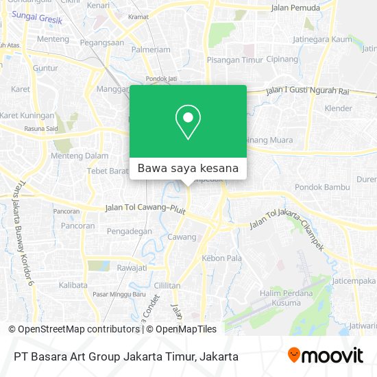 Peta PT Basara Art Group Jakarta Timur