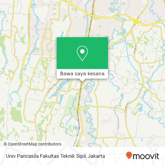 Peta Univ Pancasila Fakultas Teknik Sipil