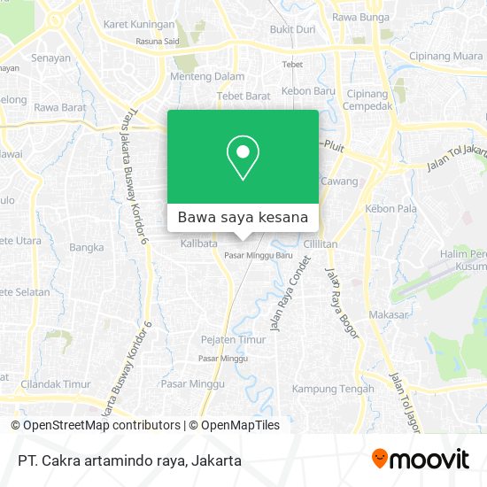 Peta PT. Cakra artamindo raya